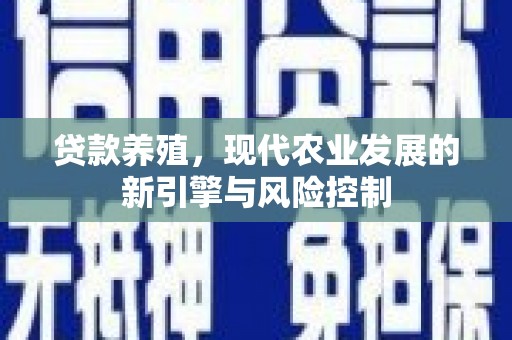 山西贷款养殖，现代农业发展的新引擎与风险控制