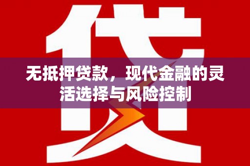 山西无抵押贷款，现代金融的灵活选择与风险控制