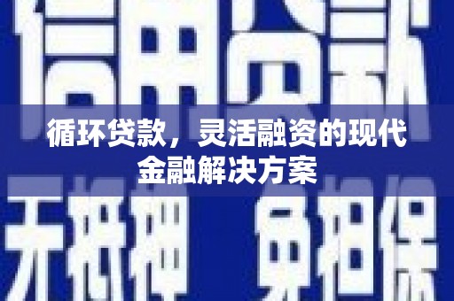 山西循环贷款，灵活融资的现代金融解决方案