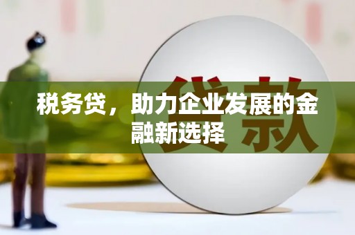 山西税务贷，助力企业发展的金融新选择