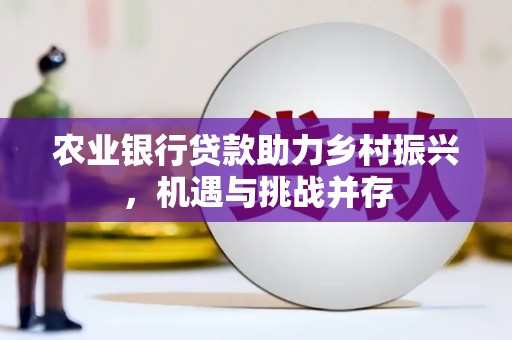 山西农业银行贷款助力乡村振兴，机遇与挑战并存