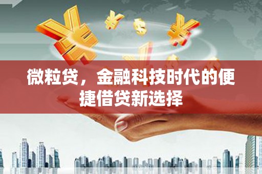 山西微粒贷，金融科技时代的便捷借贷新选择