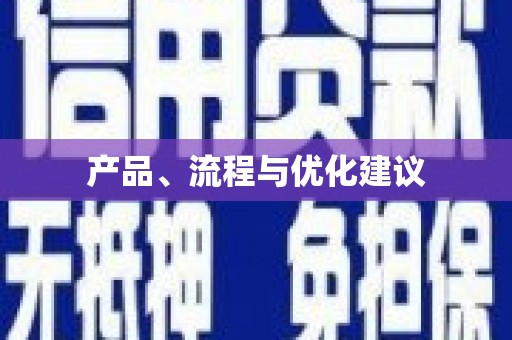 山西产品、流程与优化建议