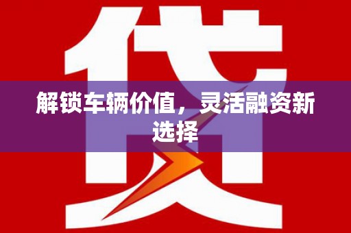 山西解锁车辆价值，灵活融资新选择
